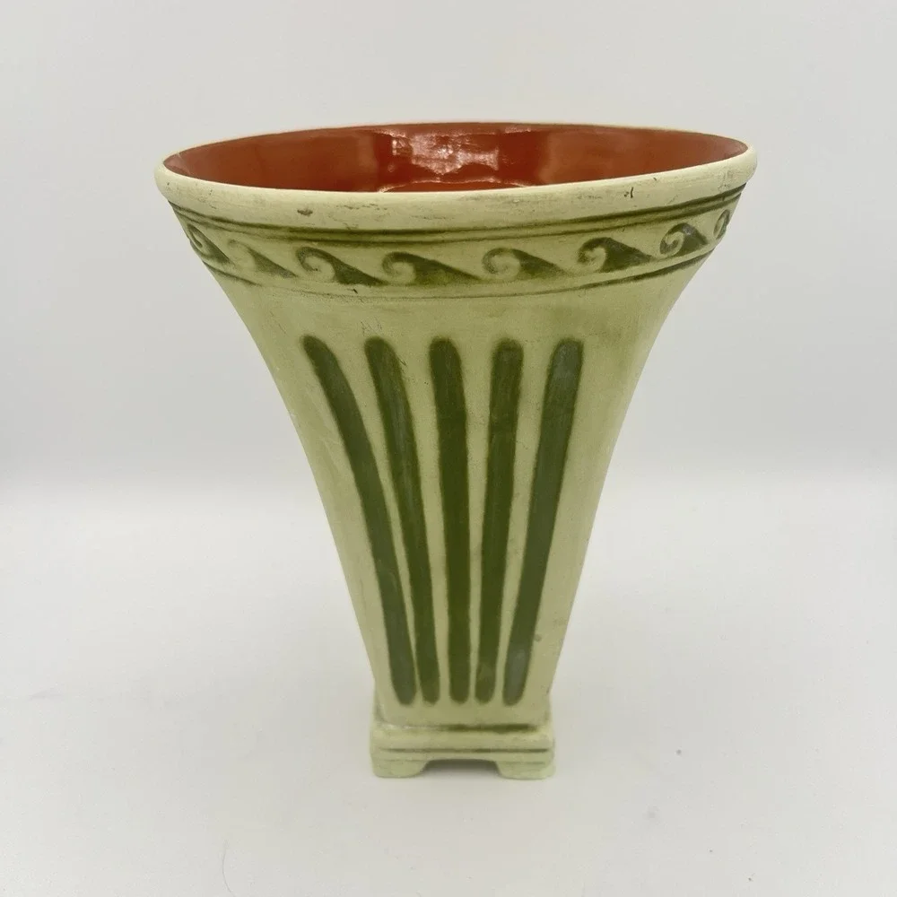 The LeaJoy galleries MCM Art Pottery flower Vase